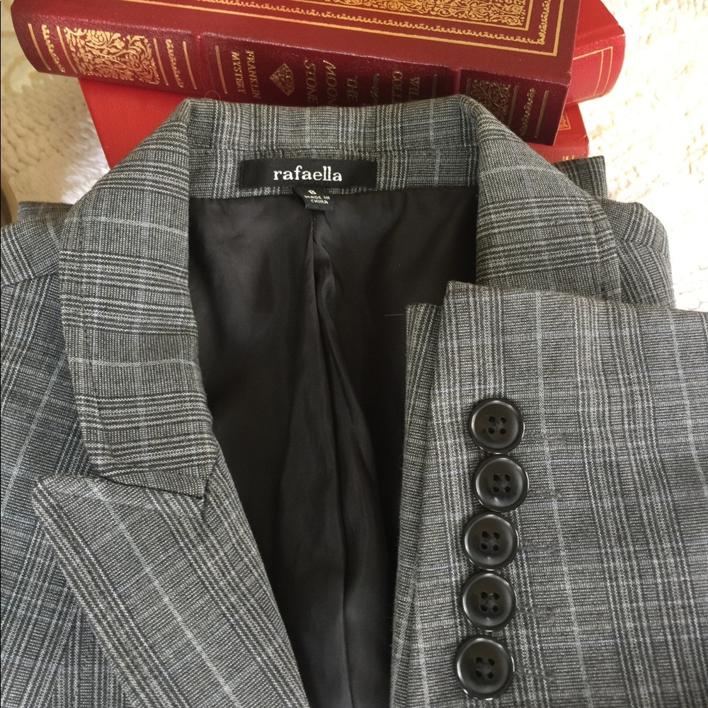 Rafaella Grey Striped Blazer